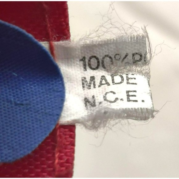 Vintage JOY Red and White 28x40 Holiday Flag Christmas Wreath Shiny Gold Bow - Picture 13 of 14